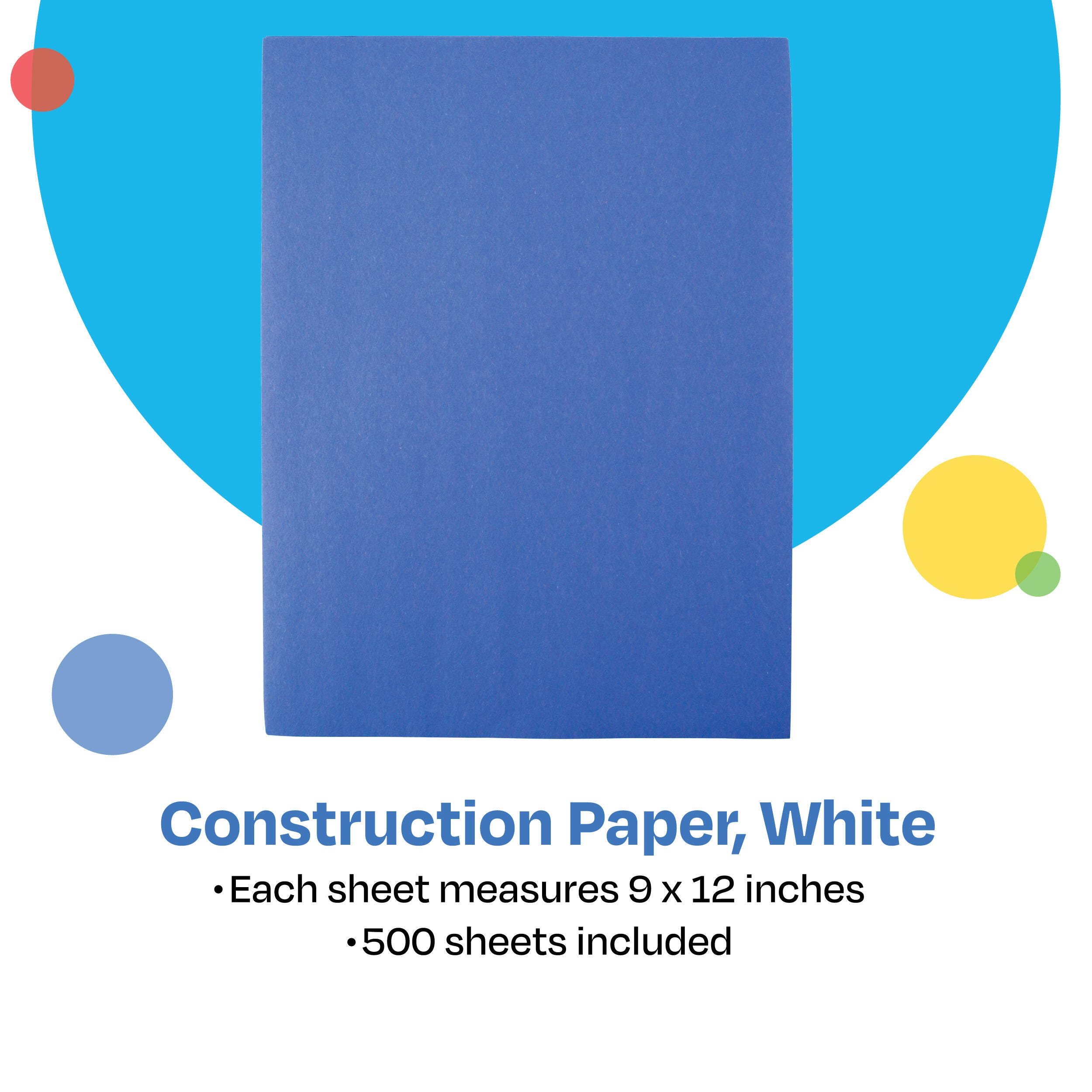 Childcraft Construction Paper, 9x12 Inches, Blue, 500 Sheets